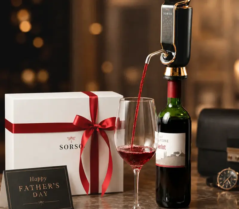 Sorso Wine Aerator, Preserver & Dispenser